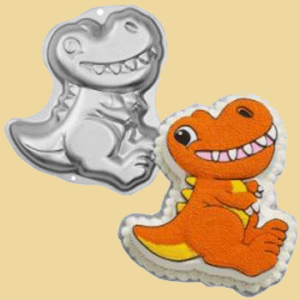 Dinosaurier Backform 32cm Aluminium