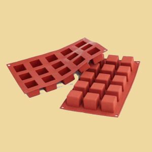 Cube/Quadrate Silikonbackform 15er