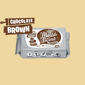 Massa Ticino schokoladebraun "Chocolate Brown"  250g AZO Frei
