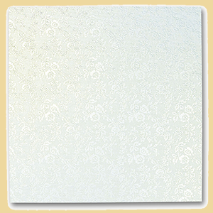 Kuchenplatte/Tortenplatte 200/200/3mm perlweiss