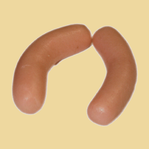 Frankfurter (Wiener Würstchen) Marzipan