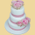 Hochzeitstorte 3 Stock extra hoch mit frischen Blumen