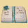 Tauftorte Buch blau