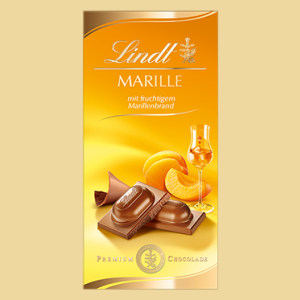 Lindt Marille Schokolade mit fruchtigem Marillenbrand