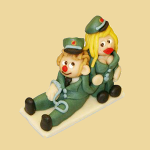 Marzipan Polizisten Brautpaar sexy""