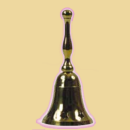 Messingglocke gold