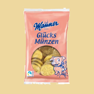 Neujahrs Glücksmünzen