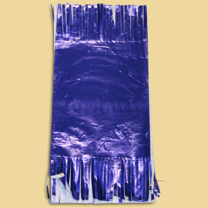 Bonbonwickelpapier Aluminium gefranst 11x24cm blau