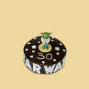Star Wars Torte mit Yoda Marzipanfigur