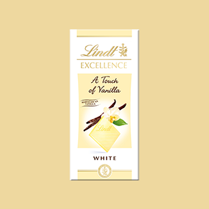 Lindt Excellence Weiss mit Madagaskar Vanille