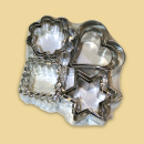 Ausstecherset 4x3 teilig Herz, Stern, Blume & Quadrat...