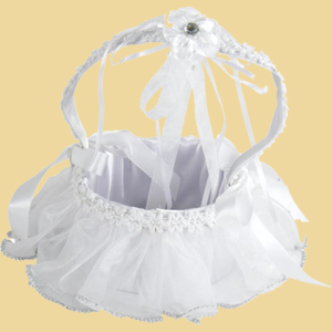 Geschenkkorb Hochzeit weiß