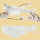 Taube glitzernd mit Clip 20cm