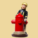 Feuerwehrmann mit Hydrant Spardose