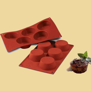 Silikon Muffin Backform 81x32mm 5er