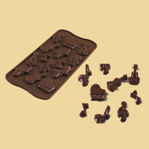 Schokolade Silikonform Musik Choco Melody