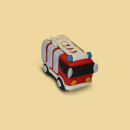 Feuerwehrauto Marzipanfigur