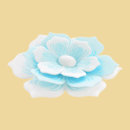 Waffel Blume blau 8,3cm