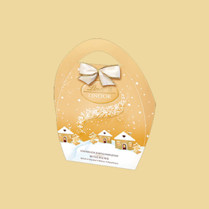Lindt Lindor Winteredition Gold Tasche
