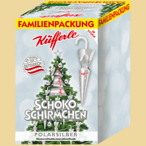 Küfferle Schokoschirme Polarsilber 48er