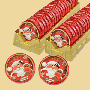 Weihnachtsmann Pralinentaler