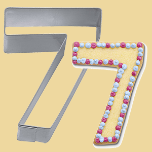 Zahl Keksausstecher 7 6,5cm