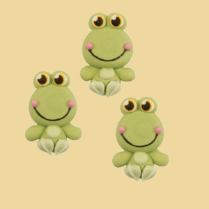Frosch flach Zuckerfigur 3 versch. Motive