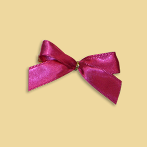 Magenta Fertigschleife auf Clip