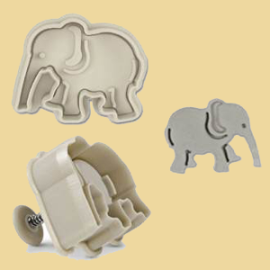 Elefanten Keksausstecher 6cm Kunststoff