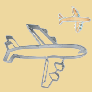 Flugzeug mit Triebwerken Keksausstecher 6cm