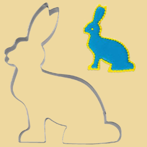Hase sitzend 13cm mit Steg