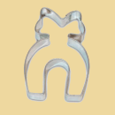 Hufeisen mit Schleife Keksausstecher 6cm Edelstahl