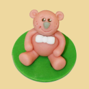 Marzipanfigur Teddybär mit Schleife