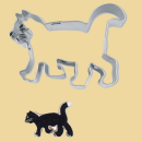 Katze im Gehen Keksausstecher 6cm