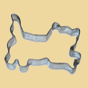 Katze springend Keksausstecher 7cm Edelstahl