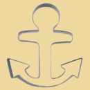 Keksausstecher Anker 9cm