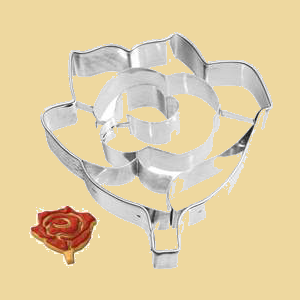 Keksausstecher Rose 6cm Edelstahl