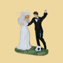 Brautpaar Bräutigam mit Fußball 14cm