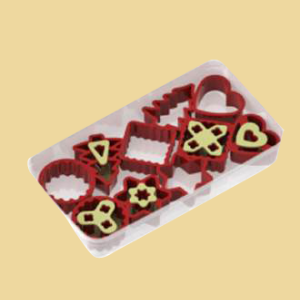 Linzer Keksausstecher Set 13 teilig Kunststoff