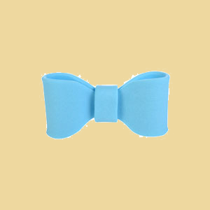 Zuckerschleife blau klein