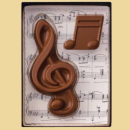 Schokolade Set Musik - Notenschlüssel & Note