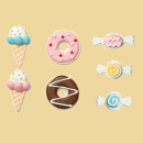 Sweets Zuckerfiguren Set 7 teilig