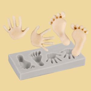 Babyhände und Babyfüße Silikonmodel