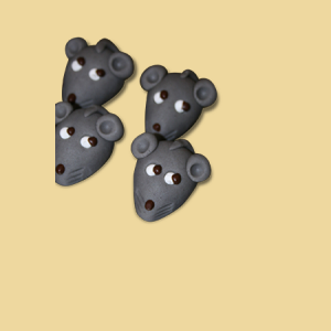 Kleine Maus Marzipanfigur