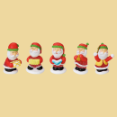Weihnachtsmann Zucker/Gelee Figur 5 versch. Motive 4,5cm