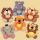 Zucker Tierfigur Elefant, Löwe, Affe, Hund, Tiger oder Nilpferd flach
