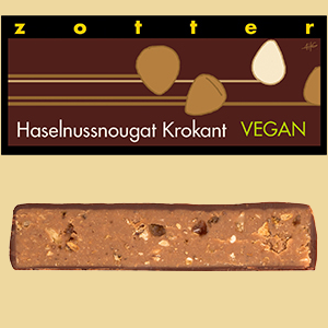 Zotter Haselnussnougatkrokant vegan