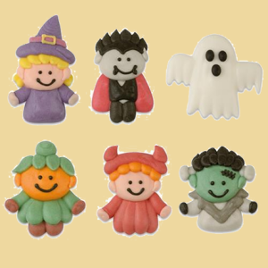 Halloween Zuckerfigur Geist, Vampir, Hexe uvm. 6 versch. Motive