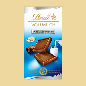 Lindt Vollmilch Tafel ohne Zuckerzusatz