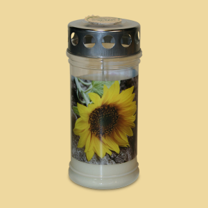 Gedenklicht Sonnenblume 4 Tage Grablicht